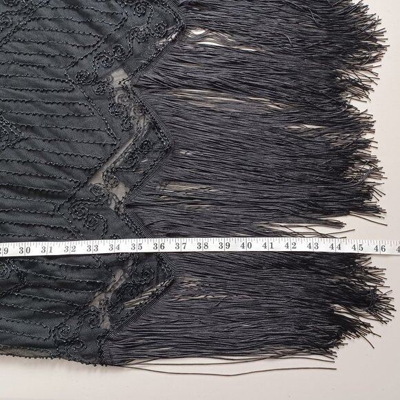 Fringe Sequin Beaded Flapper Dress - Picture 15 of 16